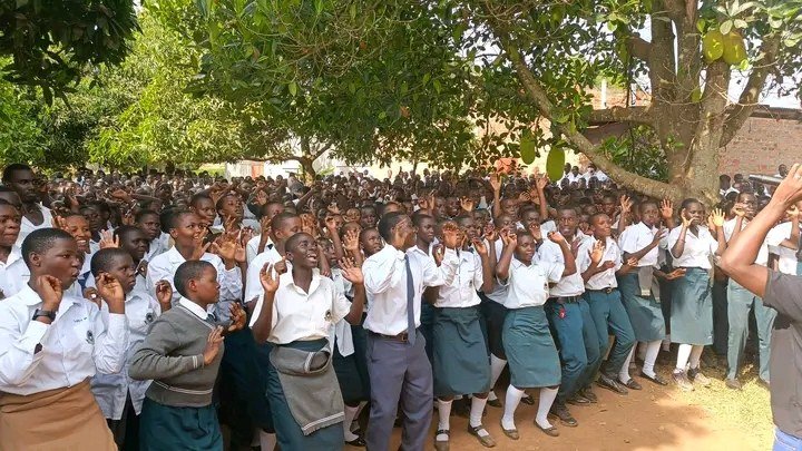 School evangelism in Uganda 
